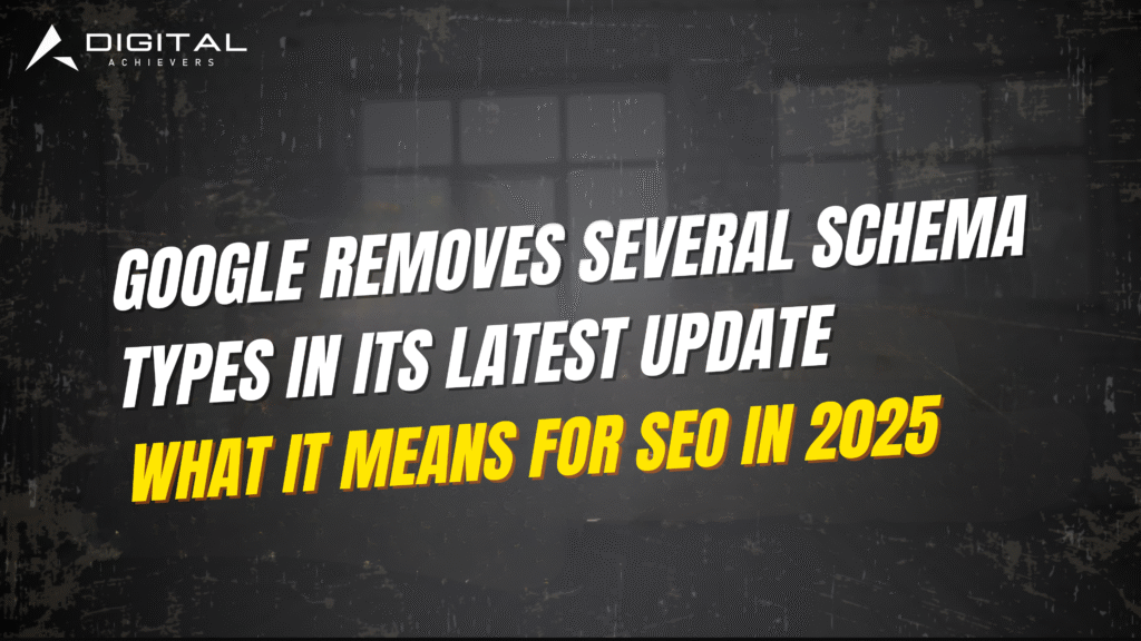 Google Removes Several Schema Types