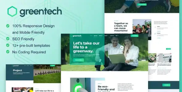 GreenTech – Green Technology Services Elementor Template Kit